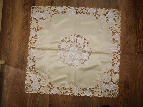 Tischdecke 80 cm gelb - tischdecke, ,