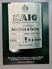 Haig Scotch Whisky Gold Label Original 1971 Vintage Advert Werbung Reklame