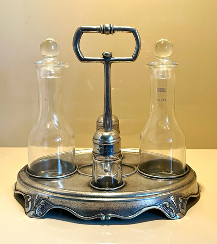 Vintage zinn menage - menage, set