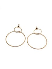 Struktur Ohrringe oval & Trapez gold 