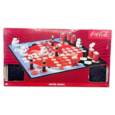 Coca Cola Never Mind Brettspiel Gesellschaftsspiel Eisbär Dose Flasche Automat