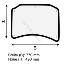 Dachscheibe für Linde E14 E16 E18 E20 BR 335-02 Gabelstapler (3354379001)