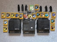 3x Fairchild SABA VideoPlay KONSOLE F 2 Schach 70 Retro COMPUTER + Spiel OVP Box