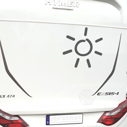 Sonnen aufkleber 50cm - 50cm, sonne