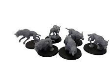 DD032 Wolf Warg Werwolf  Monster LotR Tabletop 28mm fantasy hobbit Mittelerde