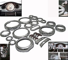 INNENAUSSTATTUNG IN CHROM SET 26 Teilig für MINI ONE COOPER S D R50 R52 R53