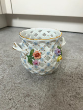 Potschappel Manufaktur Porzellanvase Duft Durchbruch Blumen