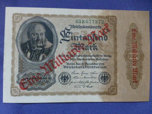 Reichsbanknote eine milliarde - reichsbanknote,