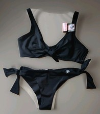 Hunkemöller Bikini Gr.M Cup.B-C schwarz mit Schleife NEU MIT ETIKETT 