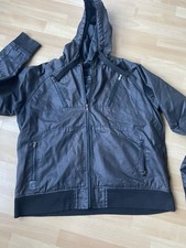 Herren Jacke Kapuze Beschichtet Gr XXL Brust 68 cm