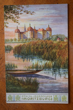 Ak Königl. Jagdschloss Moritzburg, Künstlerpostkarte,  um 1910 nicht gelaufen