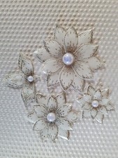 12x Stanzteile Kartenschmuck