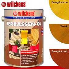 Wilckens 2,5 l Terrassen-Öl | 3 Farben zur Auswahl | Douglasie Teak Bangkirai