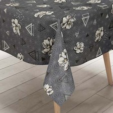 KEVKUS Wachstuch Tischdecke geprägt P1072-1 Dreiecke Anemone eckig rund oval