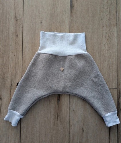 Wollwalk hose beige handmade - beige,