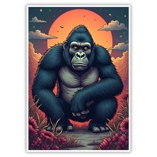 Affe Bild Humor A4 Kunstdruck