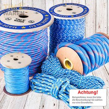Polypropylen seil blau 2mm - polypropylen,