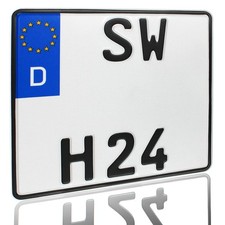 1 Quad Kennzeichen Schwarz