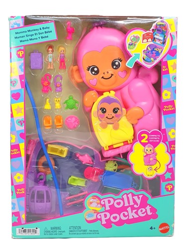 Mattel polly pocket affenmama - mattel,