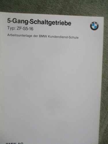 Bmw arbeitsmaterial gang - bmw,