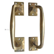 Tür Stoßgriffe Jugendstil Avantgarde Türgriffe alt elegant 21cm