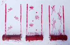 +  3 Strukturwalzen Musterwalzen Malerrolle Motivwalze Lot Konvolut (#5 )