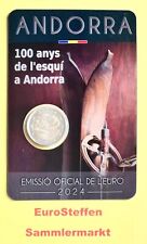 Andorra 2 Euro 2024 "Skisport" Coincard, NEU, sofort