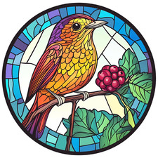 XXL 30X30 car sticker bird