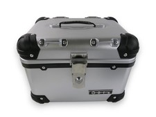 Topcase 35 Liter Aludesign Komplettset universell mit Halteplatte