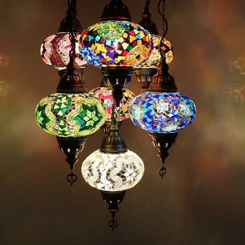 Mosaik hängelampe deckenlampe - hängelampe,