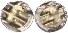 BRD 2 Euro 2008 D Fehlprägung Spiegelei,ohne Riffelrand vz-st, offiziell  105841