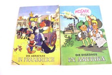 2 Bücher Mosaik Digedags in Amerika 1982 Abrafaxe in Frankreich 1982 Paperback