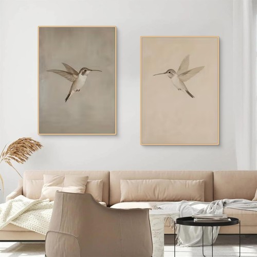 Poster set kolibri kunst - poster,