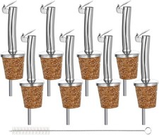 8x Flaschenausgiesser mit Kork