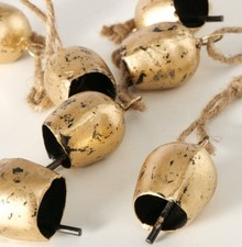 6 Stk Glocken gold b719 Deko