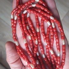 Korallen-Perlen-Kette 83cm