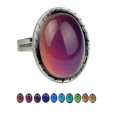 New oval mood ring - mood,