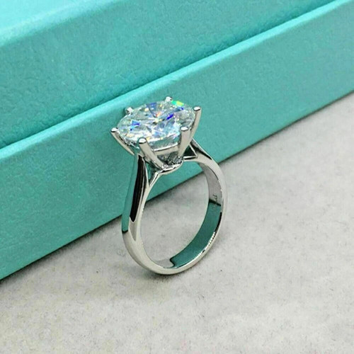 4ct moissanit solitär - moissanit,