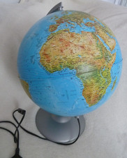 alter Leuchtglobus Nova Rico Florence Italy Weltkarte von 2005 30cm, 42cm hoch