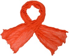 einfarbiger Schal Crinkle Loop