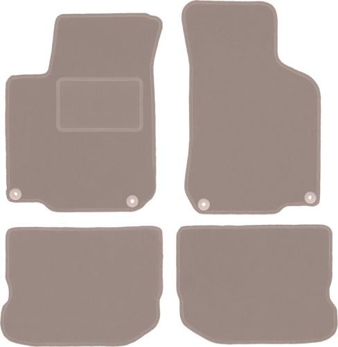 Beige velours fußmatten - beige, velours-fußmatten