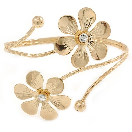 Goldfarbenes doppel blumen - doppel,