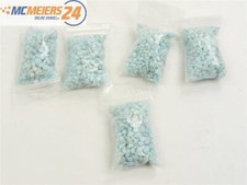E437 H0 N 5x Landschaftsbau Streumaterial Schotter Steine hellblau
