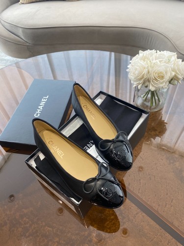 Chanel schwarz ballerinas - chanel,