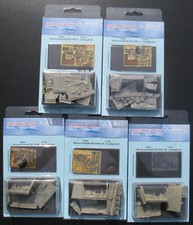 5x AIRES Messerschmitt Bf-109G-10, K, G-2, E-1 Cockpit Set - 1:32 Resin Me 109