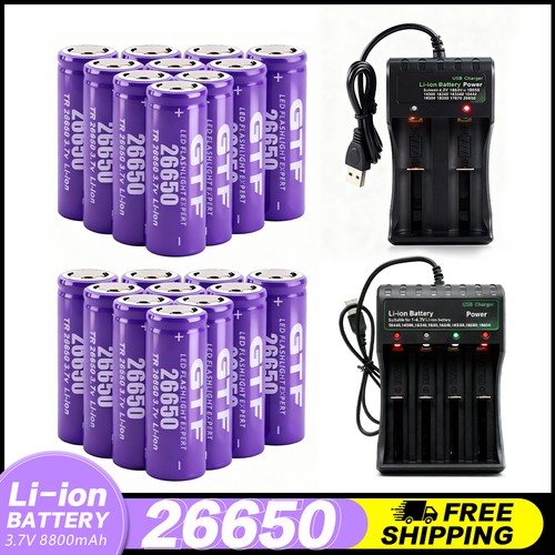 26650 wiederaufladbare - 3.7v,