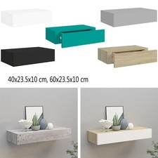 Wandregal mit Schubladen