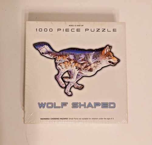 Wolf shaped jigsaw - wolf,