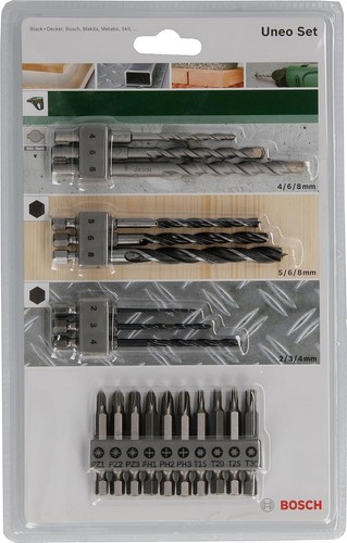 Bosch accessories 19tlg uneo - accessories, 19tlg.