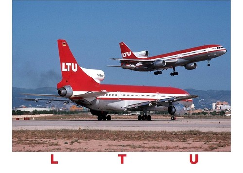 Postkarte ltu tristar - ltu,